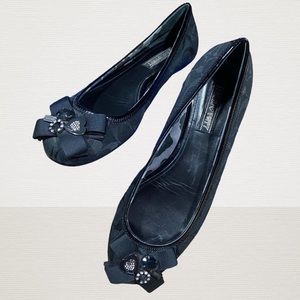 Coach Poppy Black Ballet Flat Size 10